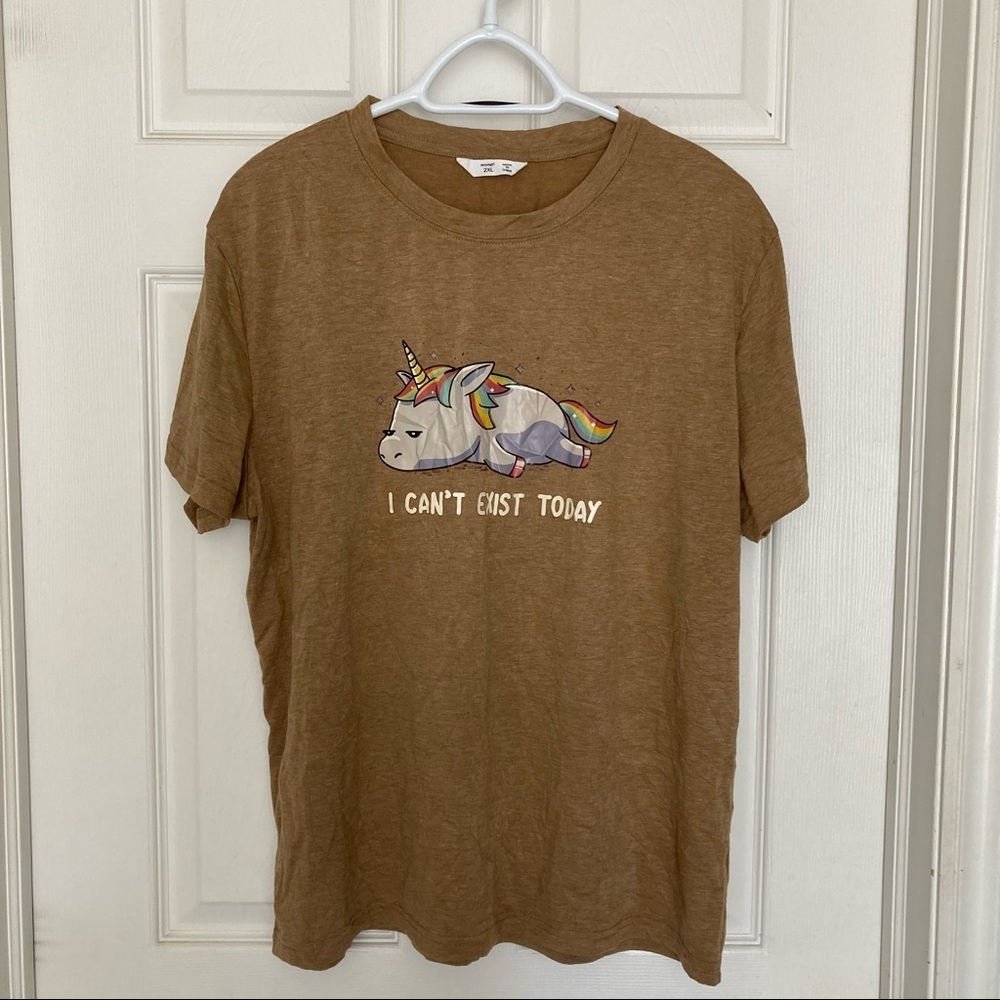 NWOT tired unicorn T-shirt